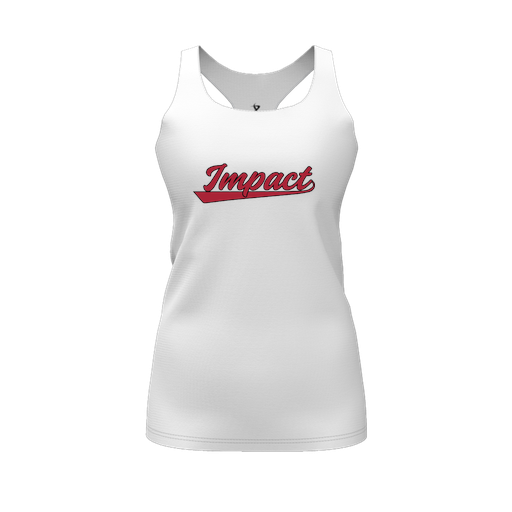 [FT0TRBWH-FYS-LOGO1] Decker Racerback Tank Top (Female Youth S, White, Logo 1)