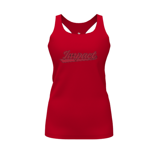 [FT0TRBRD-FYS-LOGO1] Decker Racerback Tank Top (Female Youth S, Red, Logo 1)