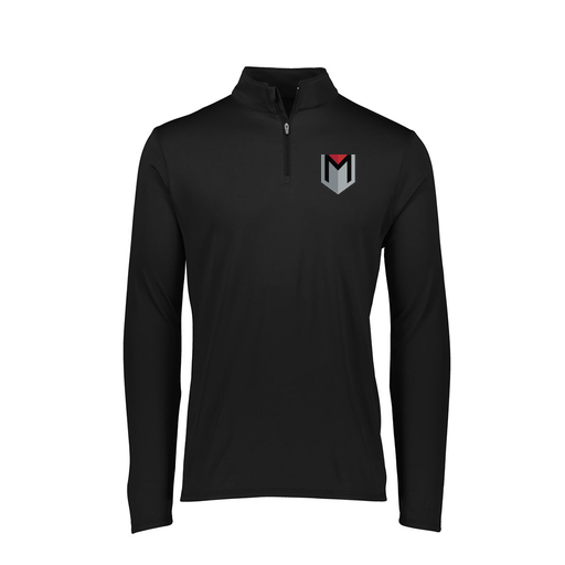 [FTLQFLBK-FAXS-LOGO3] Decker Women's Flex-Lite 1/4 Zip Shirt (Female Adult XS, Black, Logo 3)