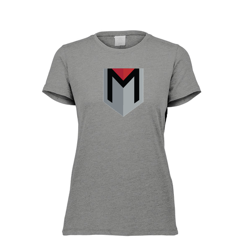 [FTSCUBGY-FAXS-LOGO3] Decker Women's Tri-Blend T-Shirt - Short Sleeve (Female Adult XS, Gray, Logo 3)
