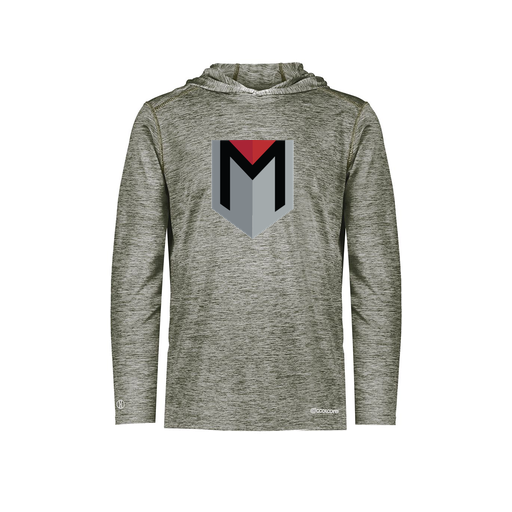 [FOLHCGGY-AS-LOGO3] Decker Men's Charge Hoodie (Adult S, Gray, Logo 3)