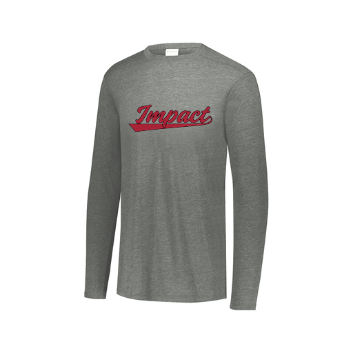 [FTLCUBGY-AXS-LOGO1] Decker Men's Tri-Blend T-Shirt - Long Sleeve (Adult XS, Gray, Logo 1)